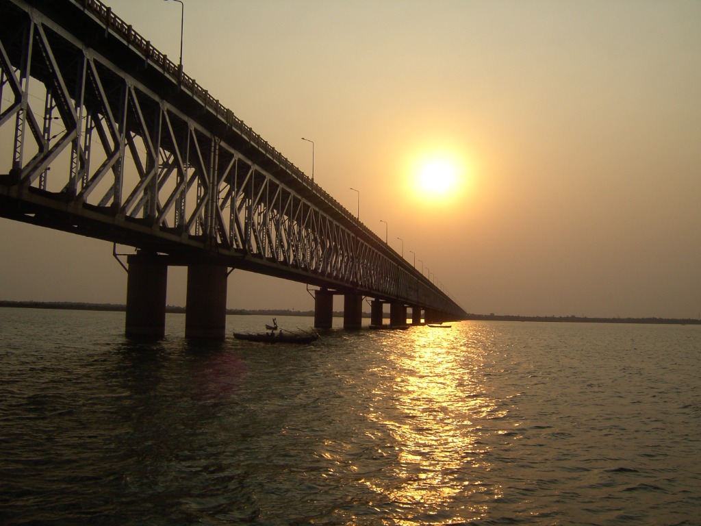 Godavari River at Sunset, Rajahmundry